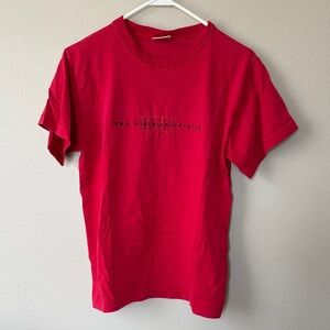 Vintage Iowa State Cyclones Red Short-Sleeve Crewneck T-Shirt Embroidered S